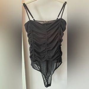Shinestar Cinched Mesh bodysuit